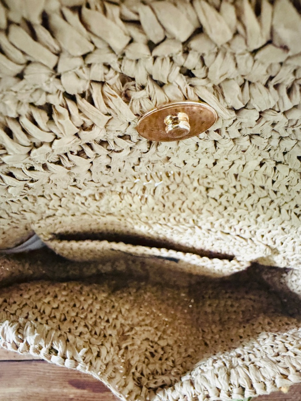 Anthropologie Maeve Multicolor Ruffle Purse Gold Chain Bag - Picture 8 of 8